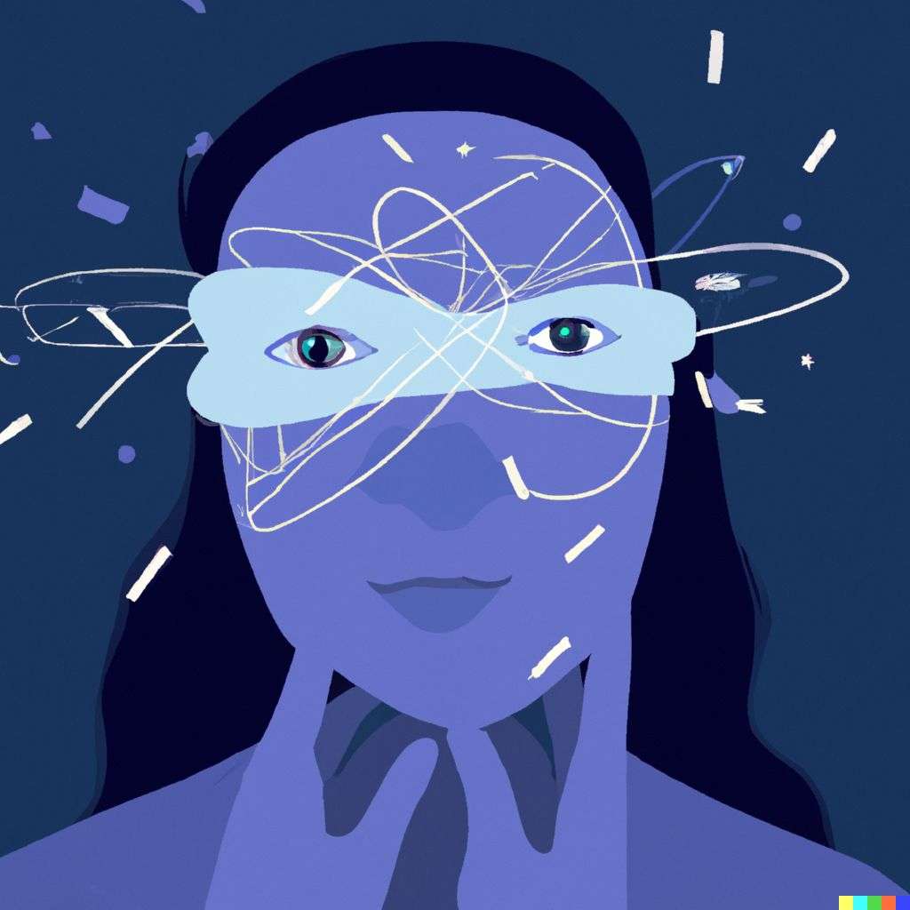 a representation of anxiety, digital art, infinity